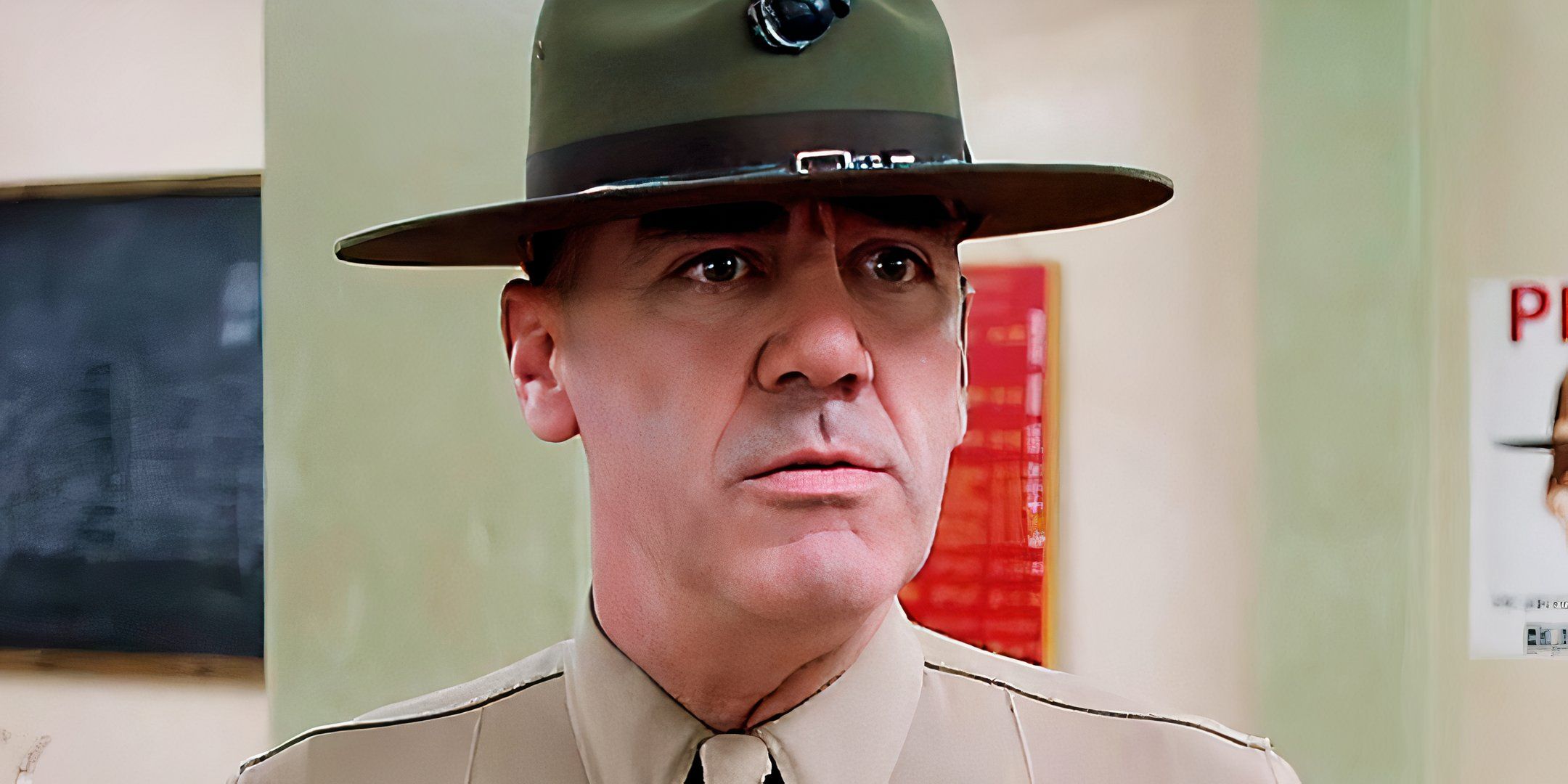 R. Lee Ermey as Gunnery Sergeant L. Hartman in Full Metal Jacket