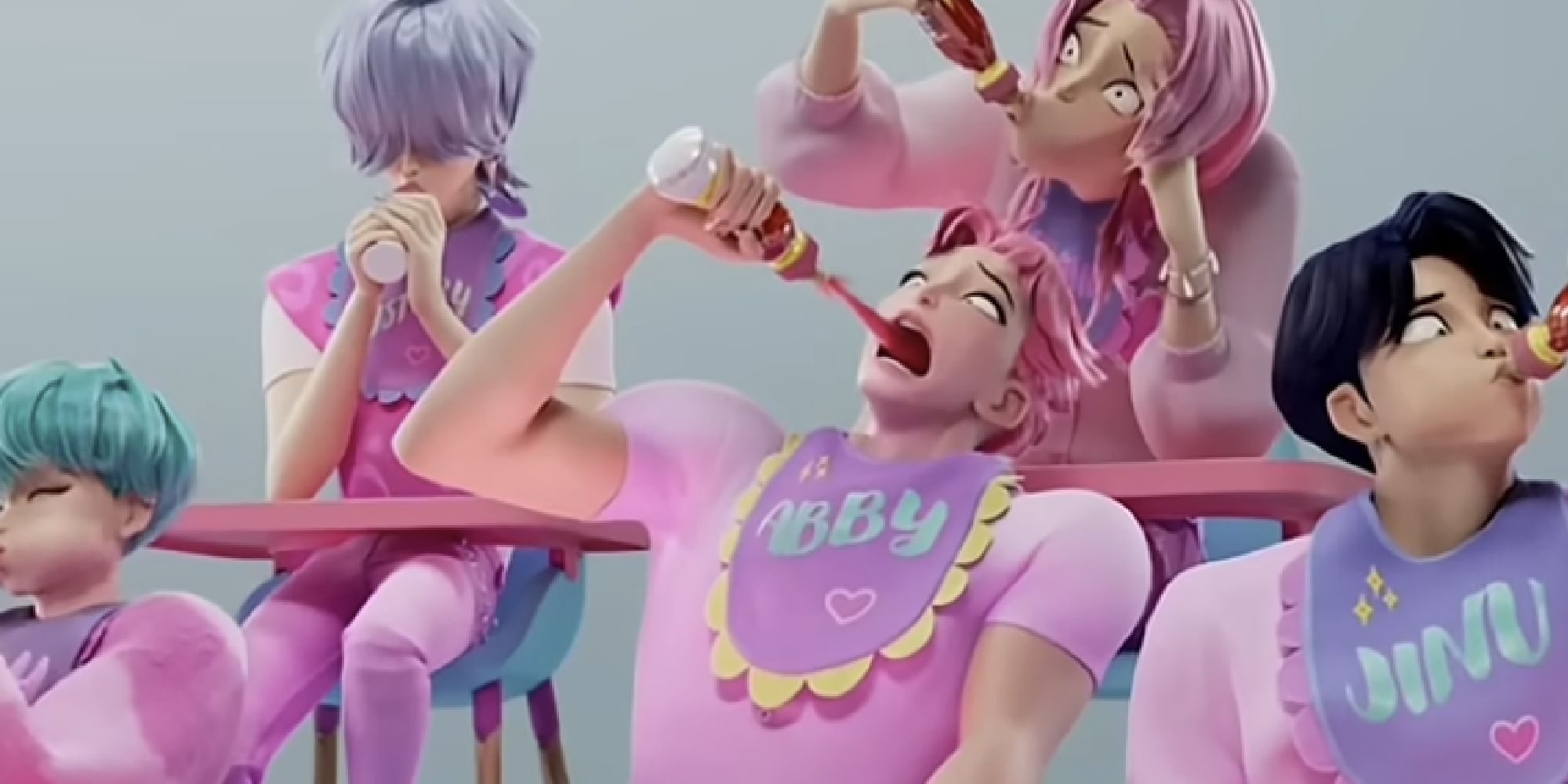 The Saja Boys chug H๏τ sauce in KPOP Demon Hunters