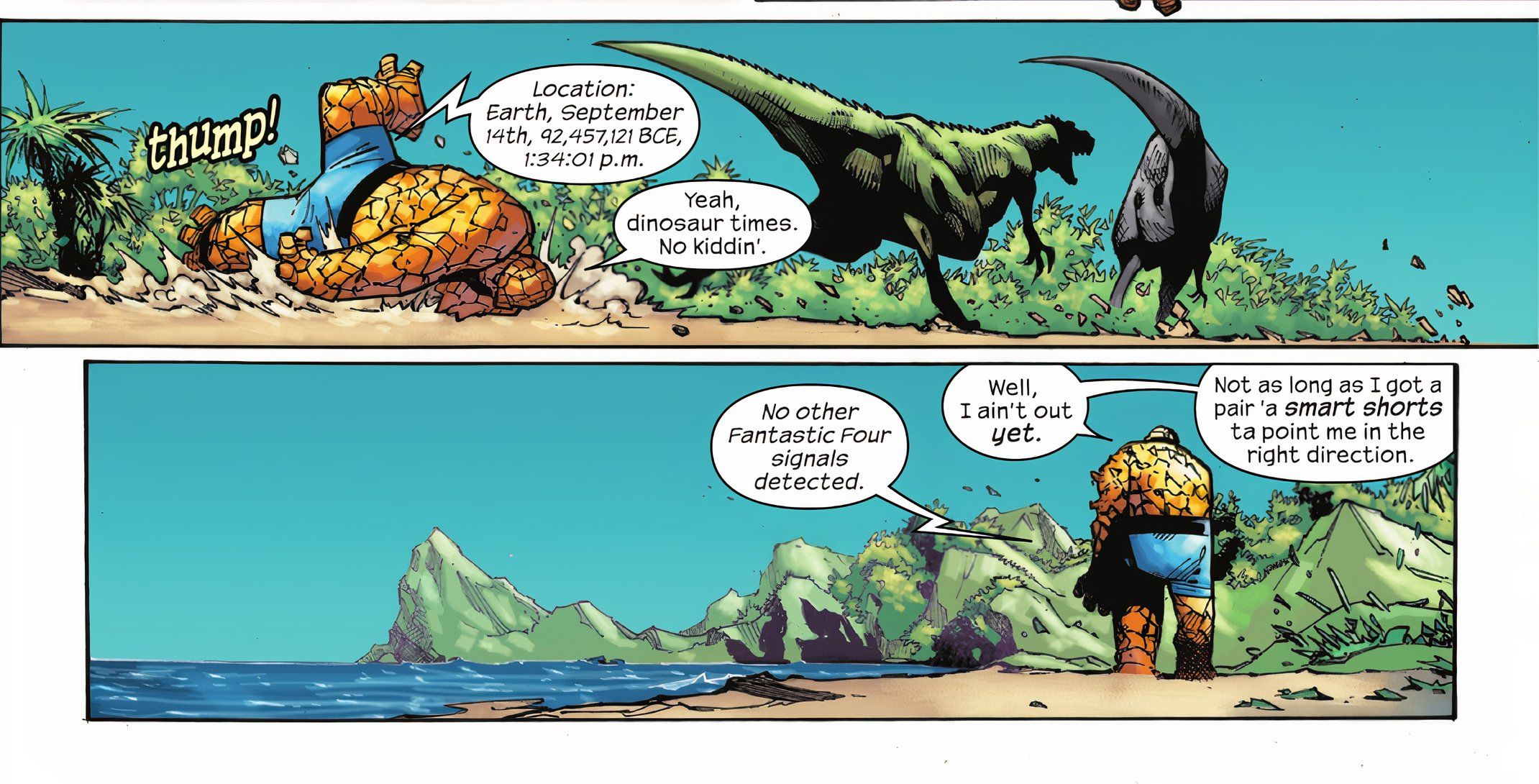 The Thing Talks about His Compterized Shorts Marvel