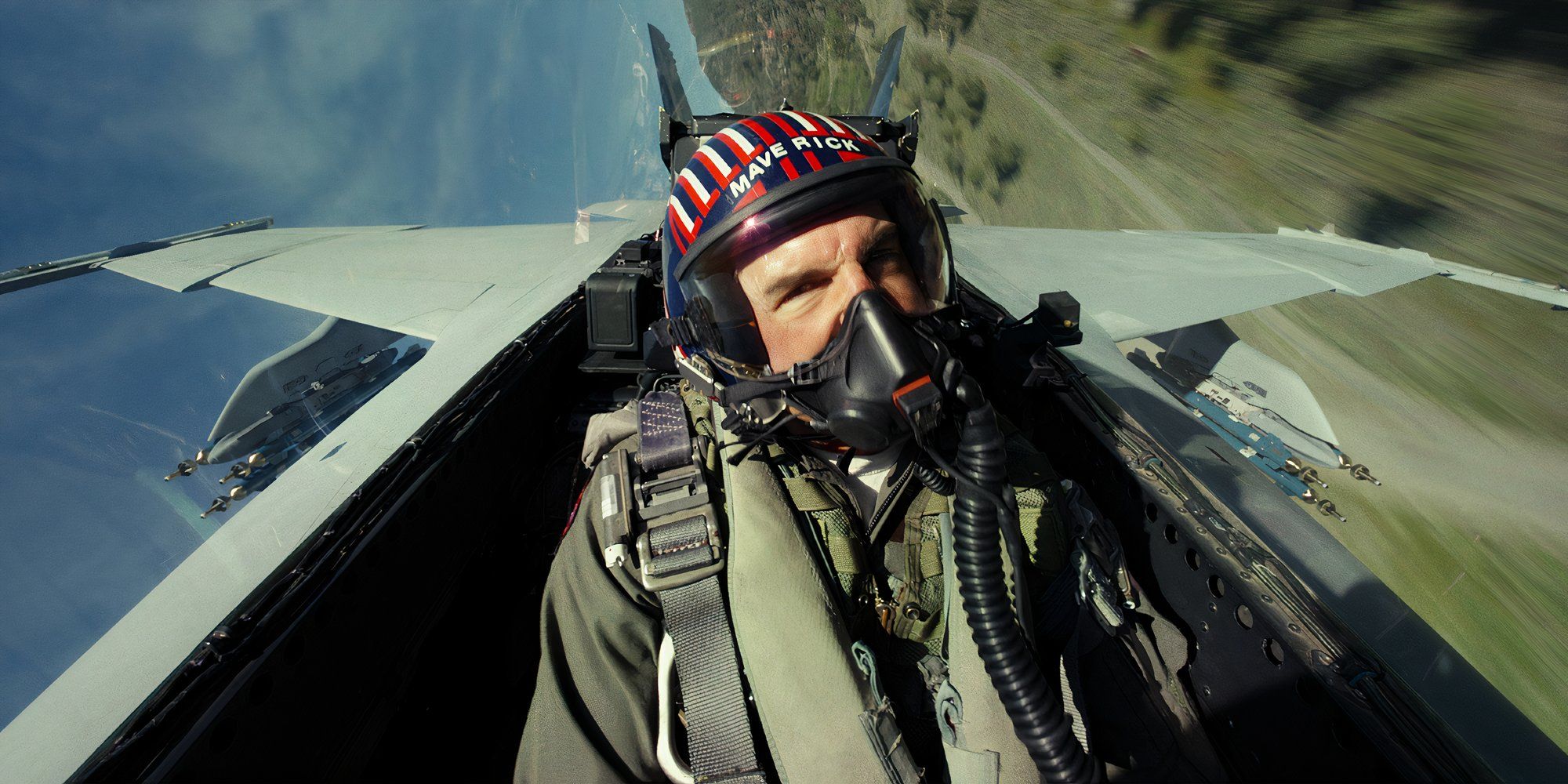 Tom Cruise as Maverick in Top Gun: Maverick