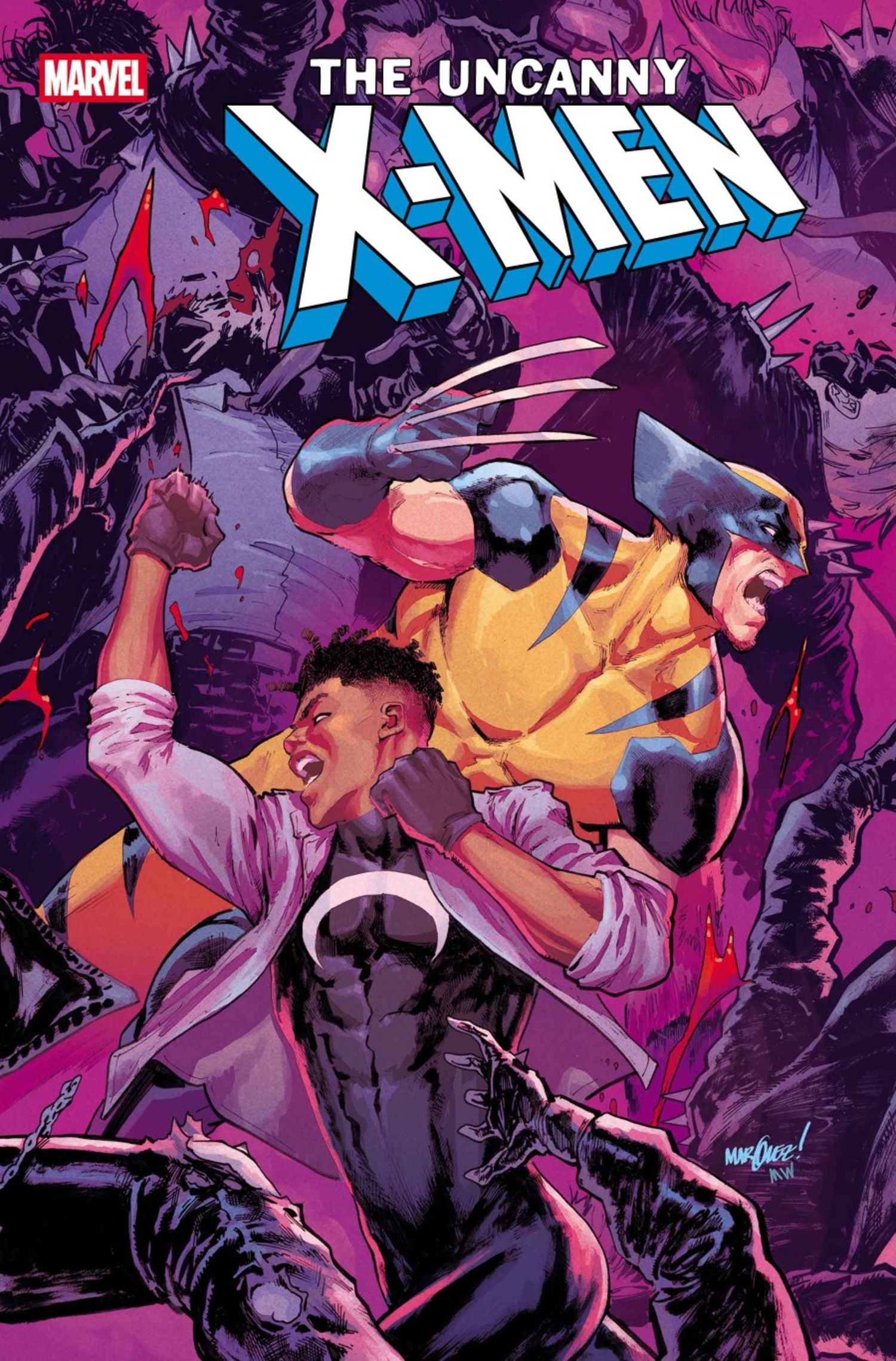 Copertina Uncanny X-Men #20 con Ransom e Wolverine