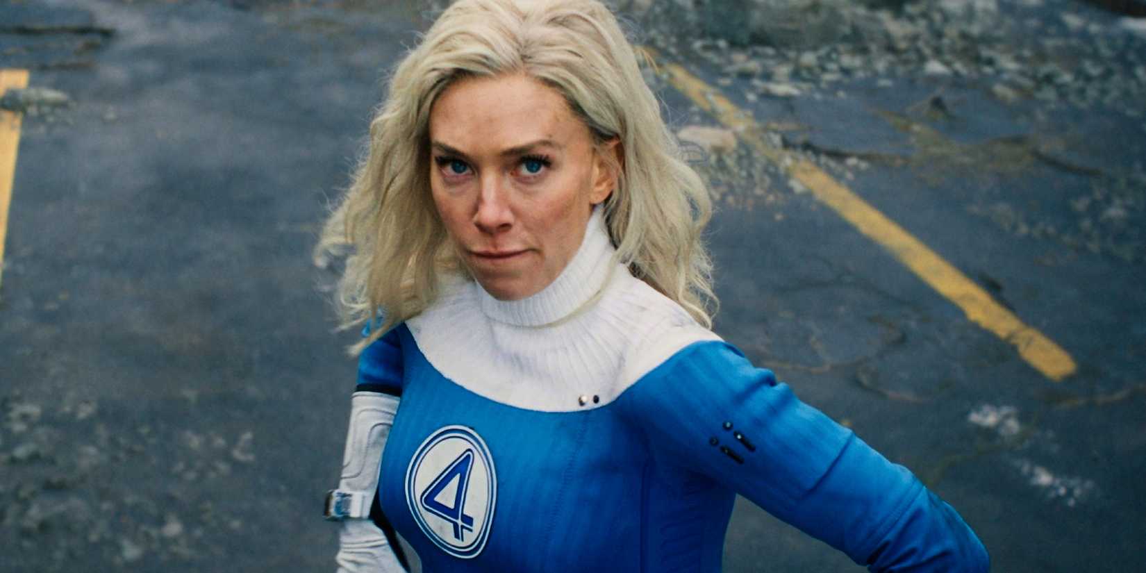 Vanessa Kirby's Sue Storm looking determined in The Fantastic Four: First Steps