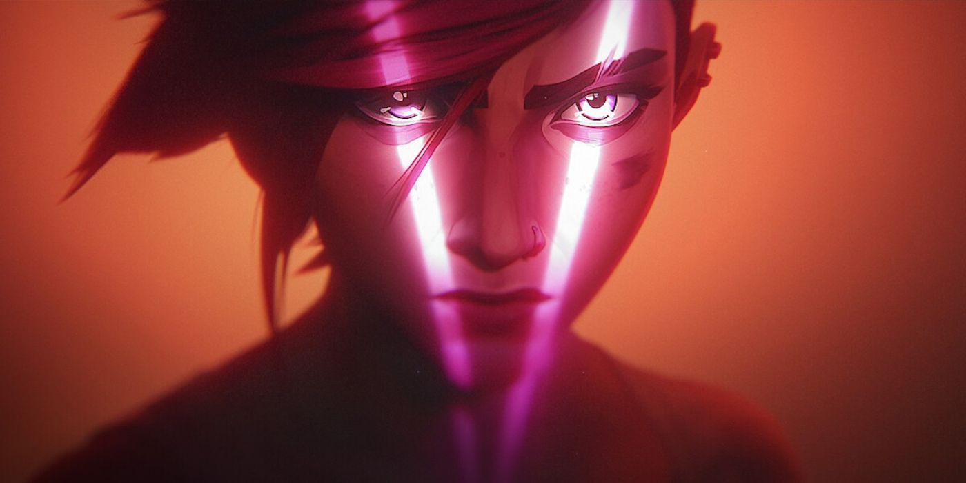 Vi Looking Angry In The Arcane Credits