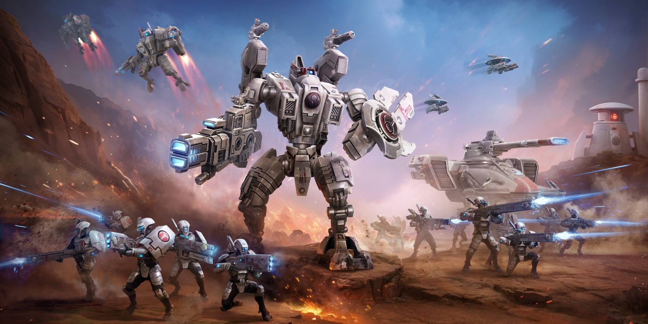 Key art for the Warhammer 40K Battlesector Tau DLC.
