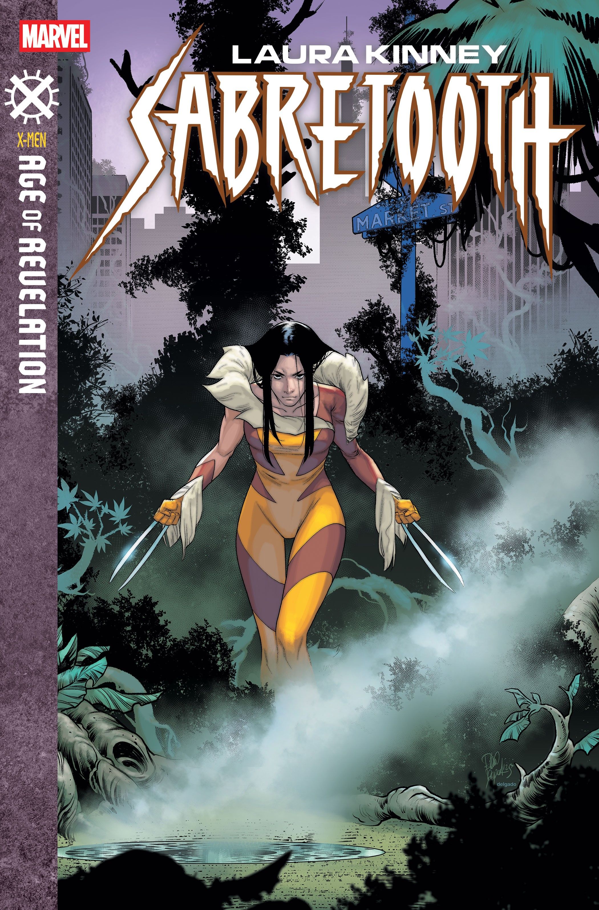 x-men-laura-kinney-sabretooth-cover-showing-wolverine-s-daughter-in-new-costume A filha de Wolverine estreia nova fantasia, pois ela revisa totalmente sua identidade de super -herói (incluindo um novo codinome)