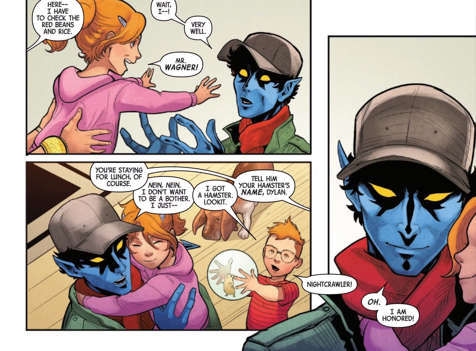 Nightcrawler incontra il suo omonimo criceto