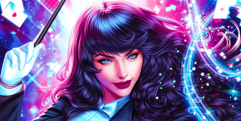Zatanna casts a spell in DC Comics cover by Ariel Diaz