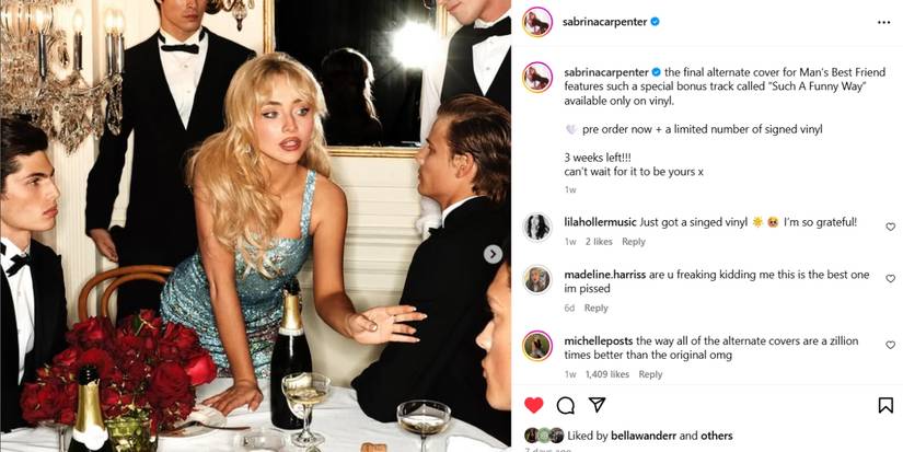 Sabrina Carpenter's Man's Best Friend Album Cover Variants, Ranked Sabrina Carpenter Man's Best Friend Variant 4