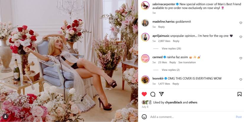 Sabrina Carpenter's Man's Best Friend Album Cover Variants, Ranked Sabrina Carpenter Man's Best Friend Variant 3