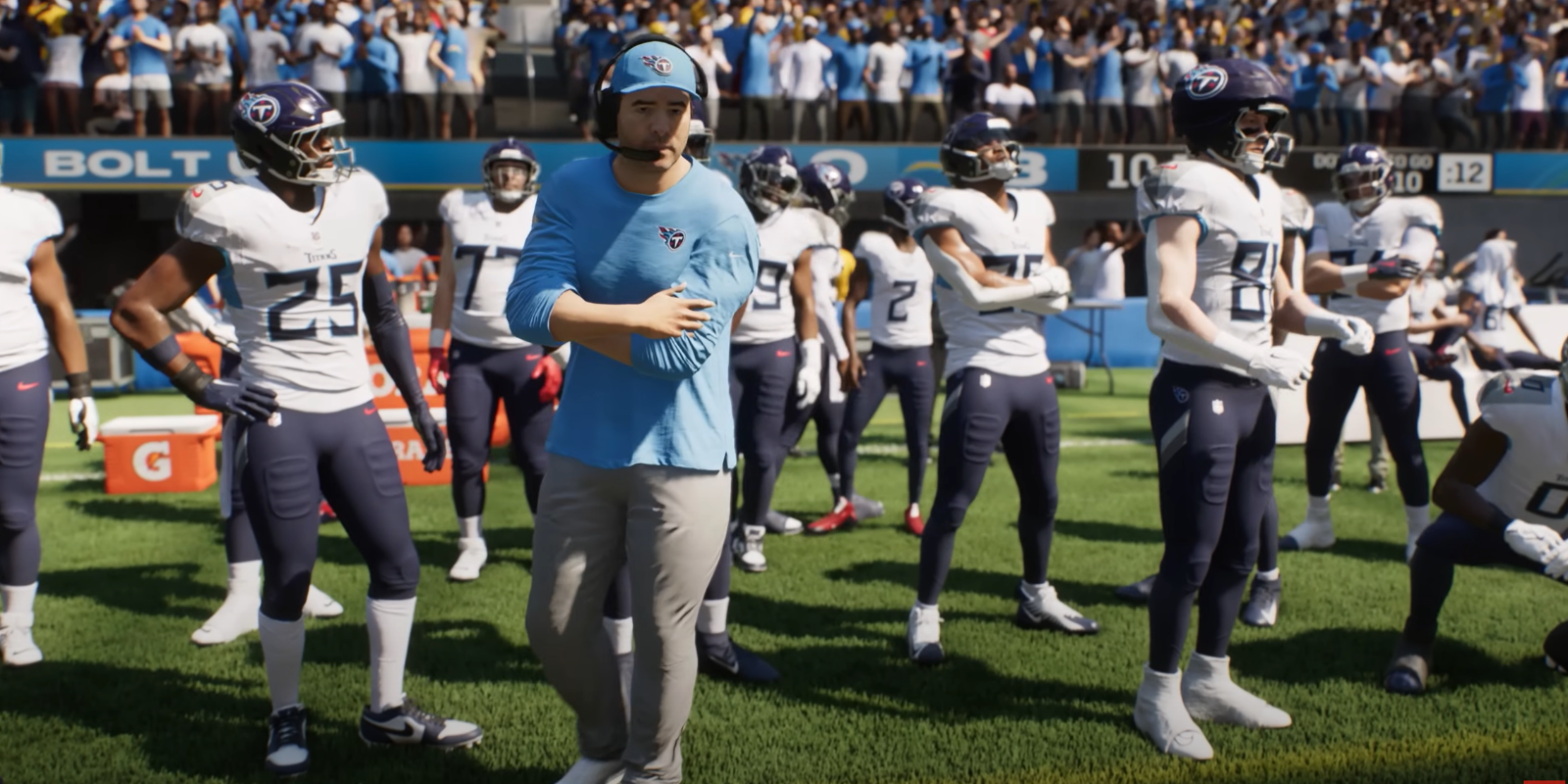 Madden NFL 26 Titans bench