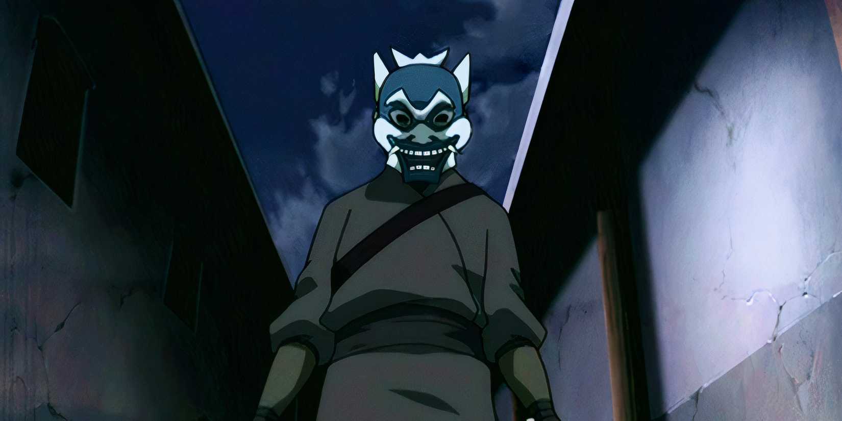 A still from the ATLA episode The Blue Spirit