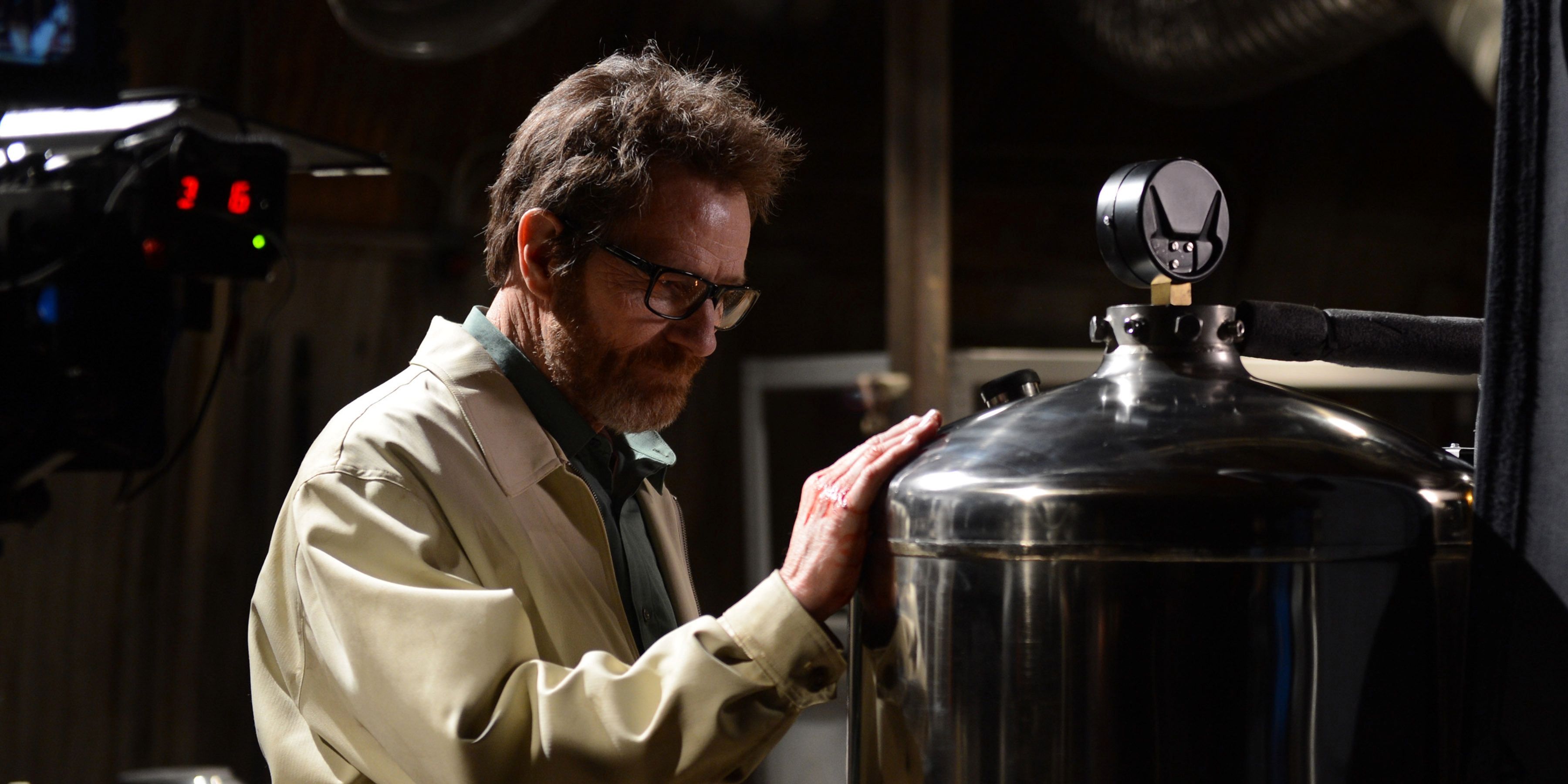 Bryan Cranston come Walter White nel finale di Breaking Bad