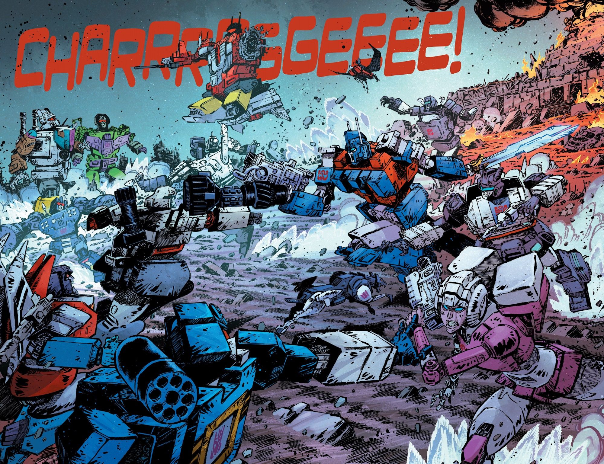 Autobots and Decepticon War Begins in Transformers #23
