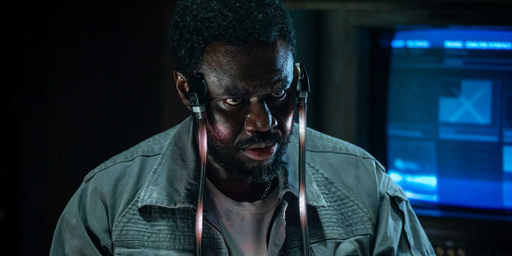 Babou Ceesay as Morrow in Alien Earth episode 3