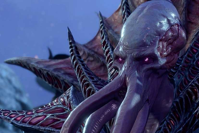 Baldur's Gate 3 Screenshot Showing The Emperor From the Shoulders Up