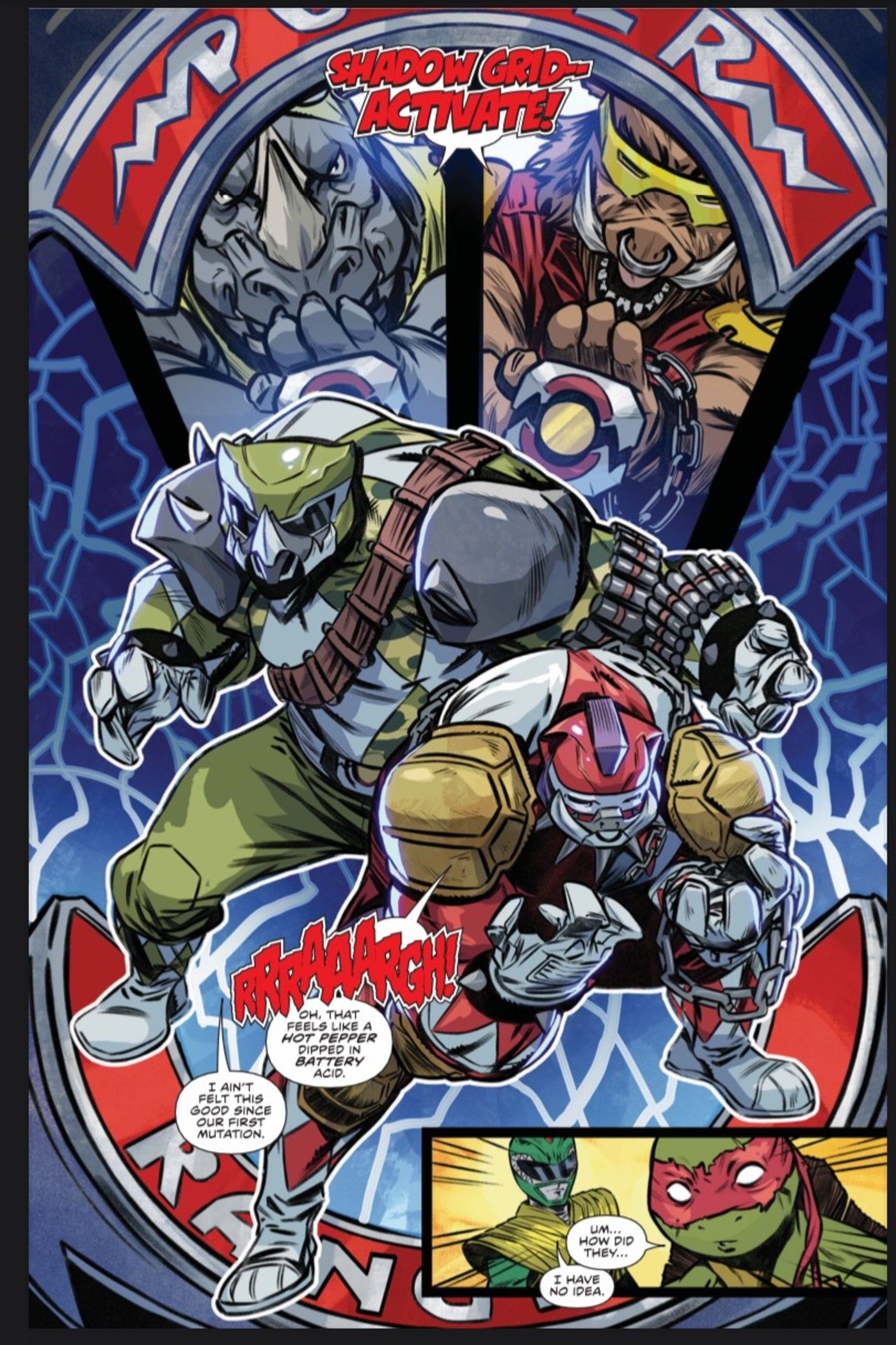 Bebop e Rocksteady diventano Power Rangers