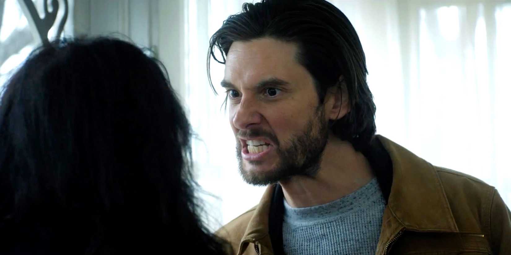Ben Barnes' Tim talking angrily at Mary-Louise Parker's Ms. Sigsby in The Institute episode 8 clip