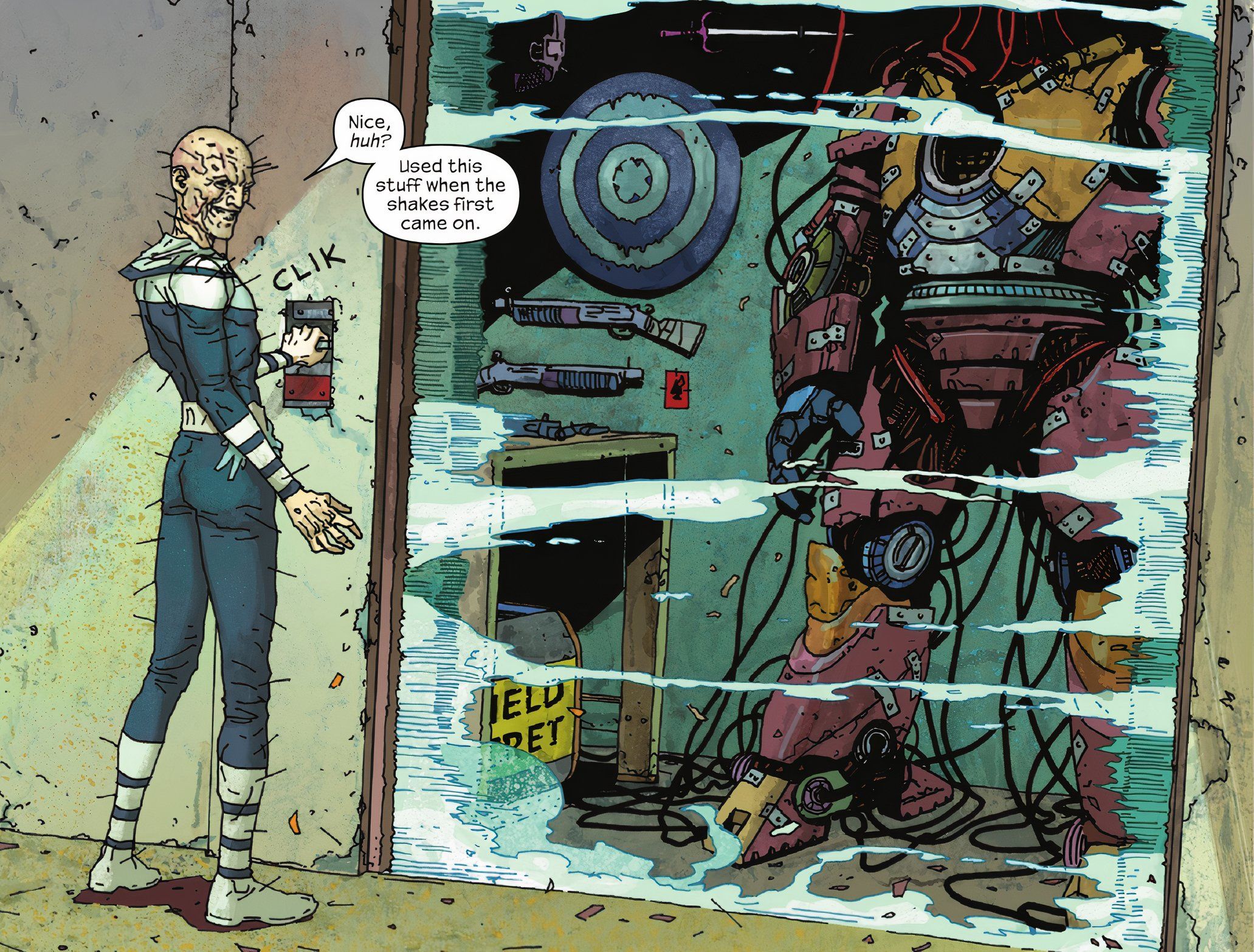 Bullseye rivela l'armatura Marvel