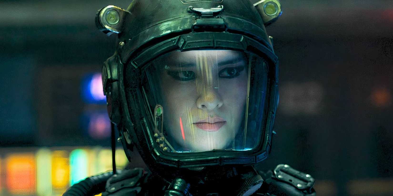Cara Gee in a spacesuit in The Expanse