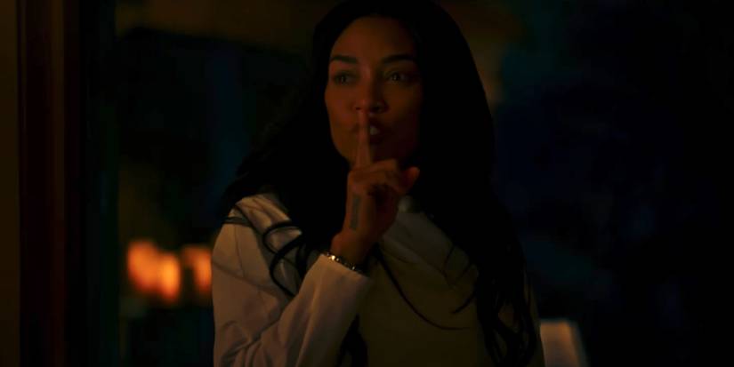Character shushing other characters in Run 2025