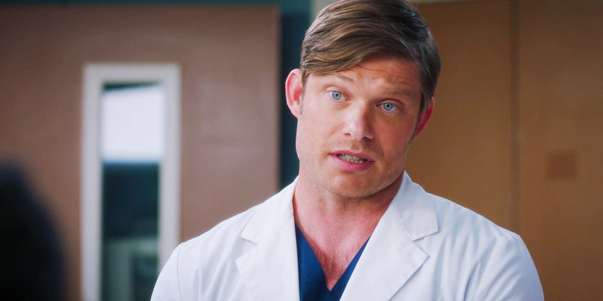Chris Carmack as Atticus Lincoln in Grey's Anatomy season 21, episode 16