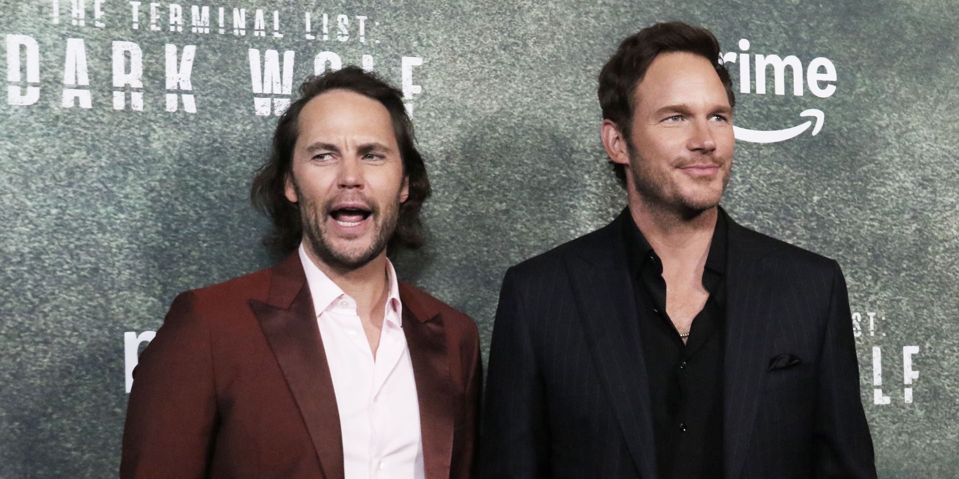 Chris Pratt e Taylor Kitsch na estreia de Dark Wolf