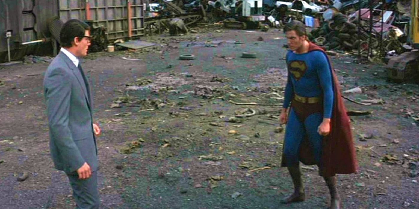 Christopher Reeve Superman versus Clark Kent in Superman III