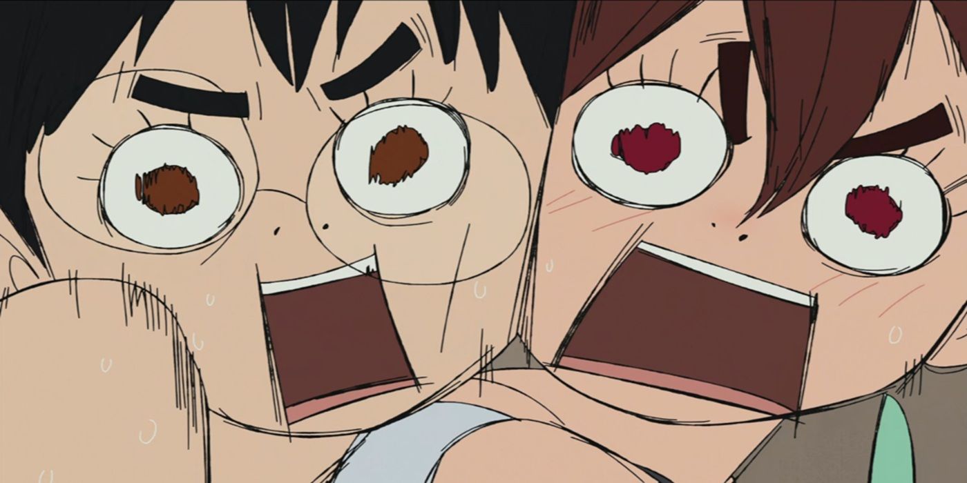 Momo e Okarun nell'episodio 9