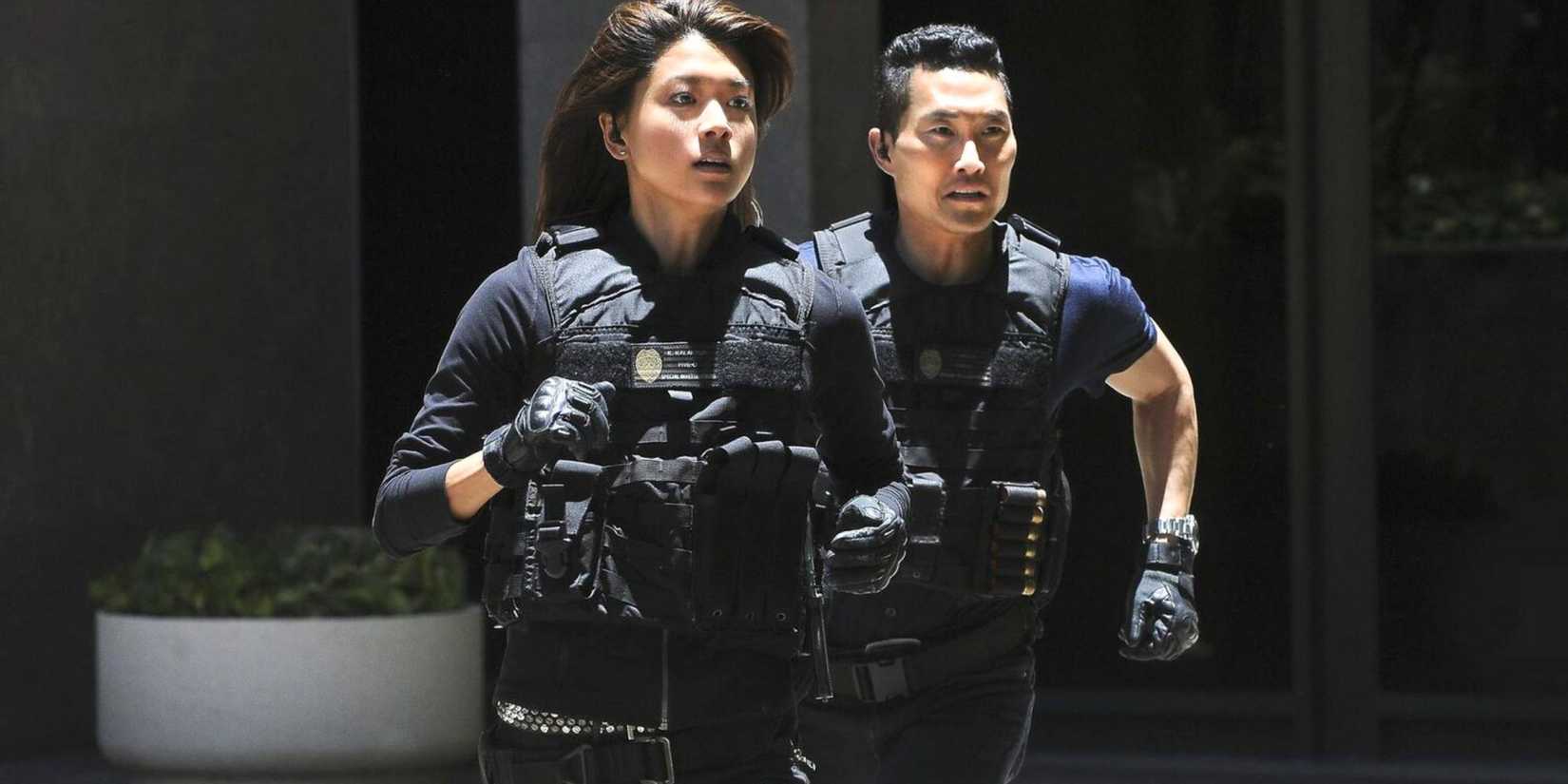 Daniel Dae Kim e Grace Park no Havaí cinco-0