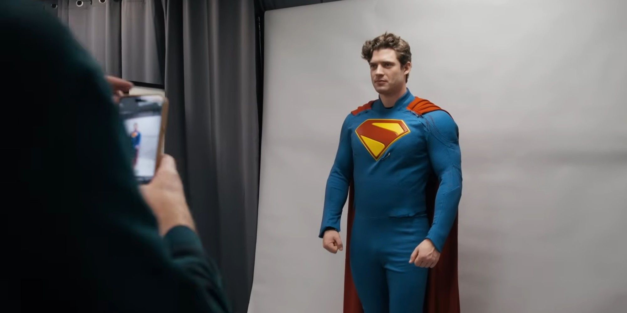 David Corenswet's Superman without trunks