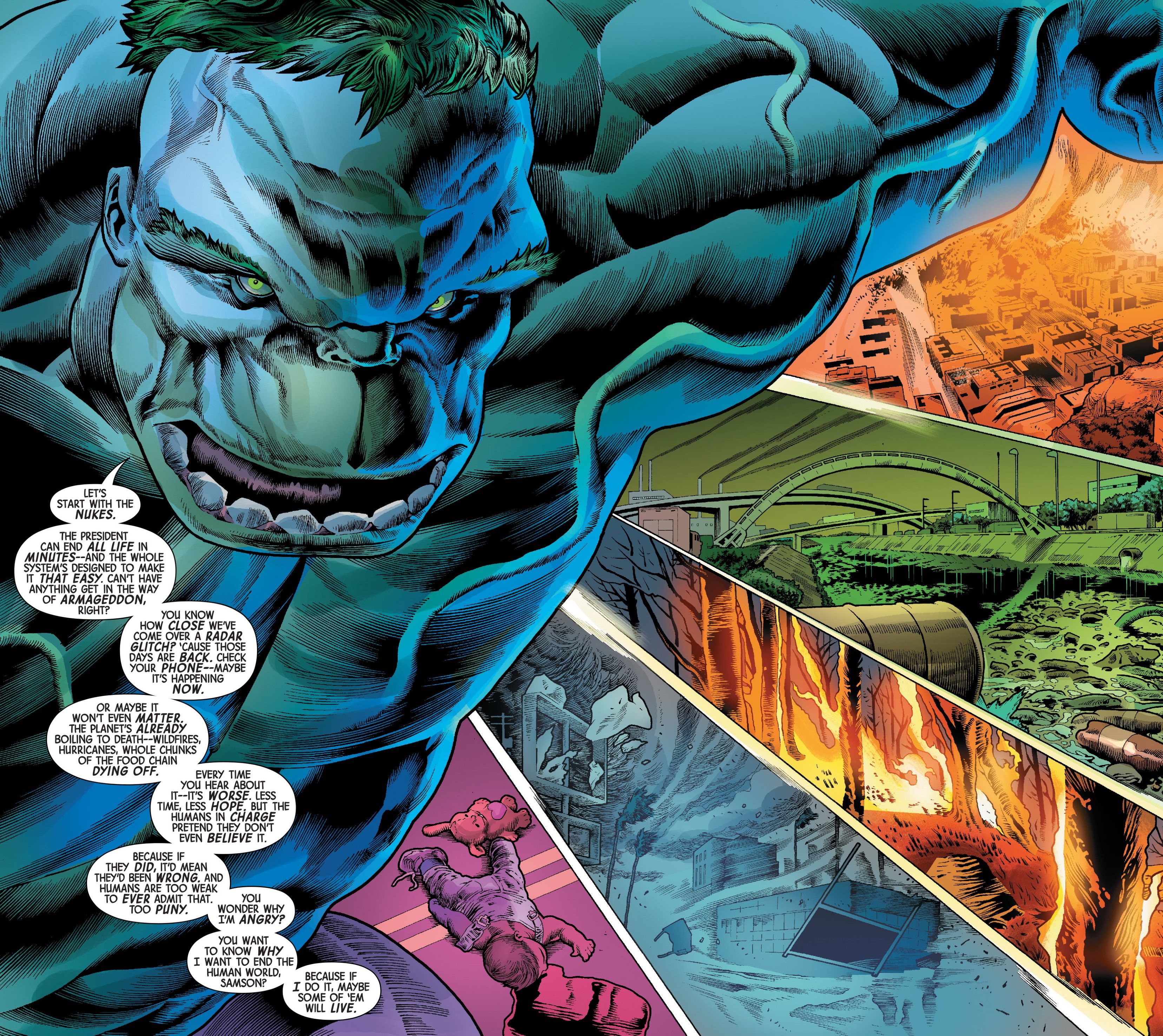 Devil Hulk explains what he means by destroying the world