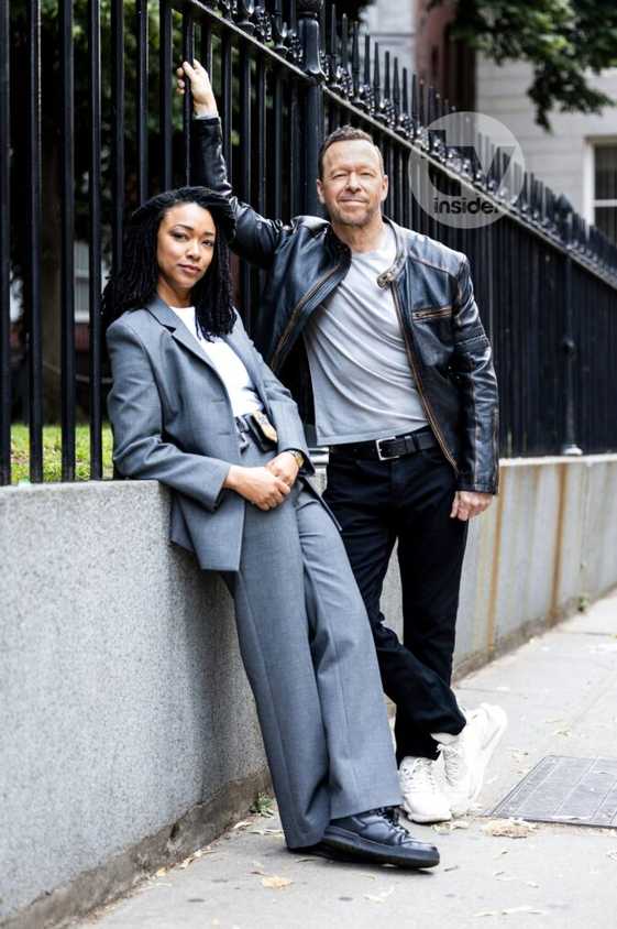 Donnie Wahlberg and Sonequa Martin-Green as Danny Reagan and Lena Silver in Boston Blue