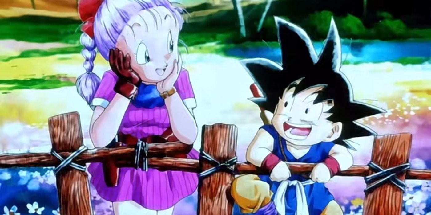 Goku and Bulma in the end credits of the Path to Power.