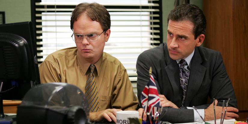 Dwight and Michael in The Office