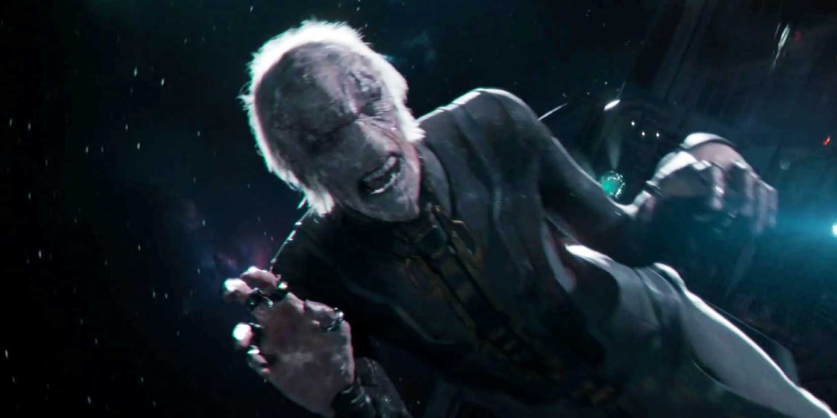 Ebony Maw frozen in space in Avengers Infinity War