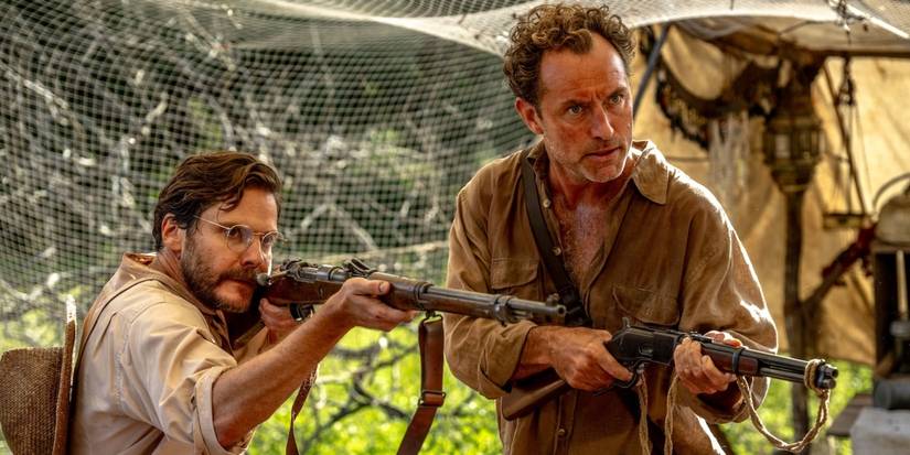 Eden Guns Scene Jude Law Daniel Bruhl