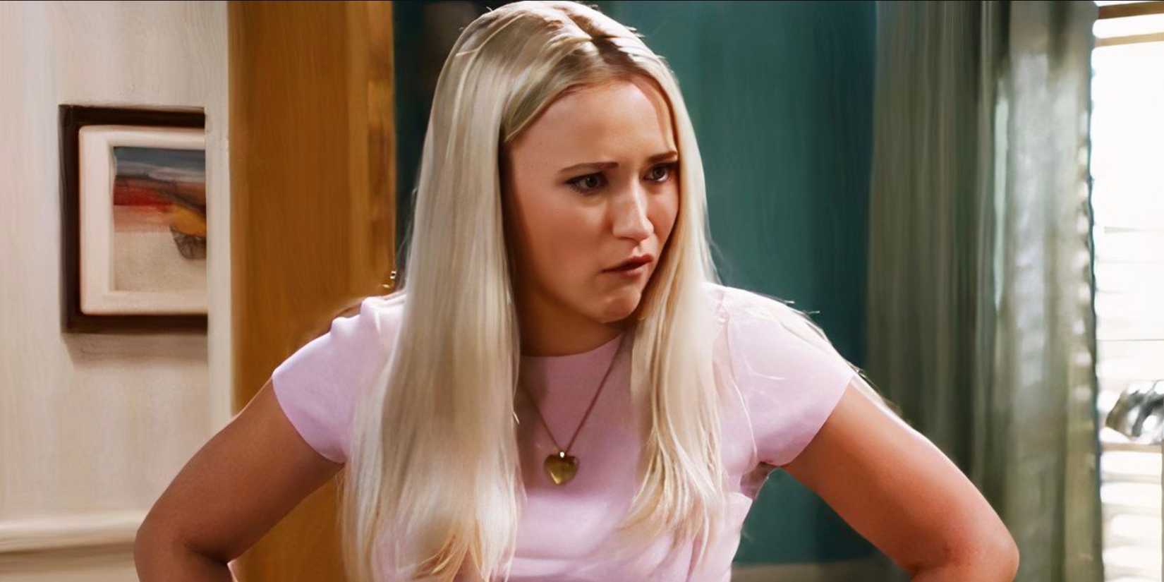 Emily Osment's Mandy looks indignant in Georgie & Mandy's First Marriage