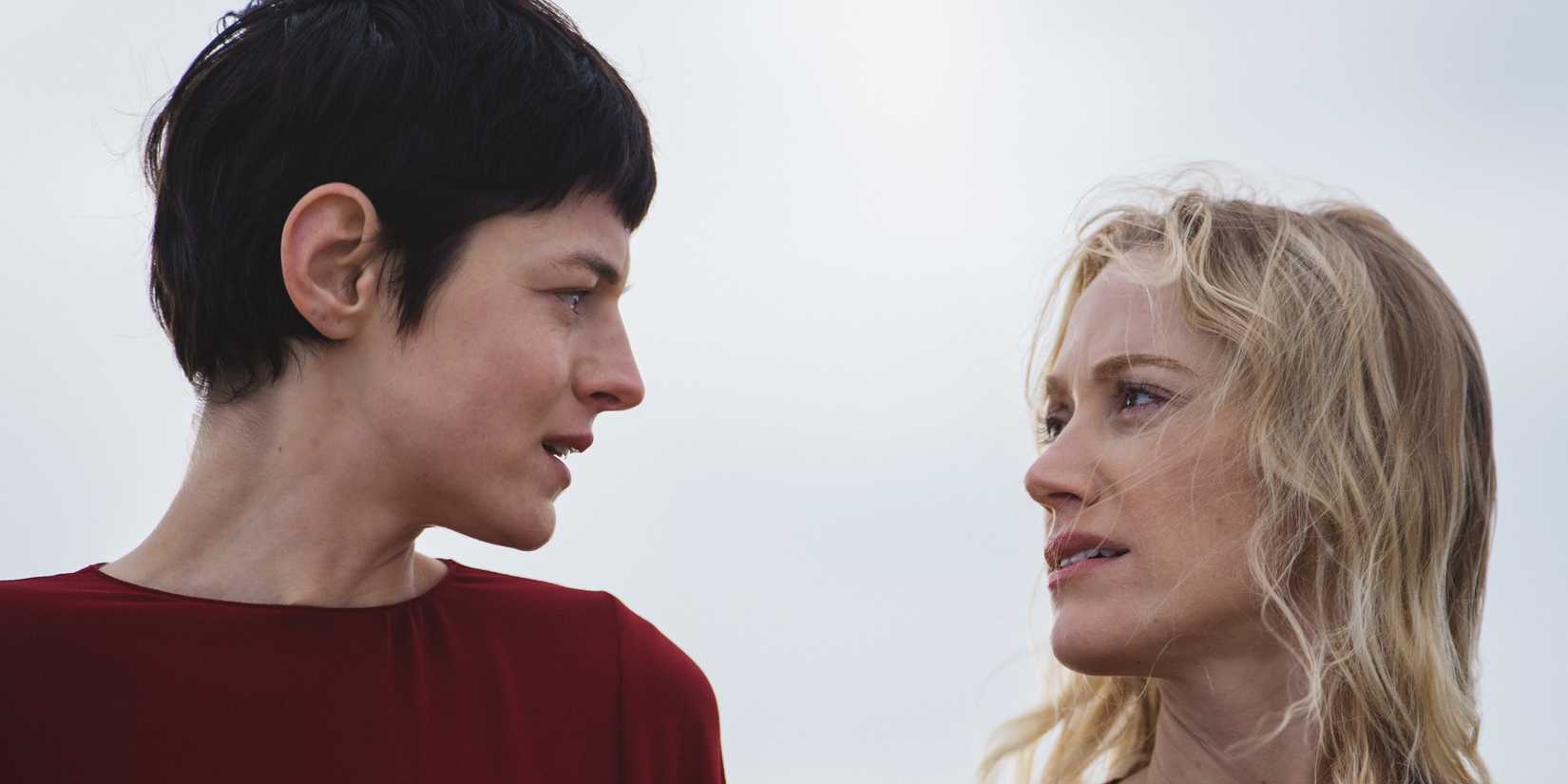 Emma Corrin and Maika Monroe in 100 Nights of Hero