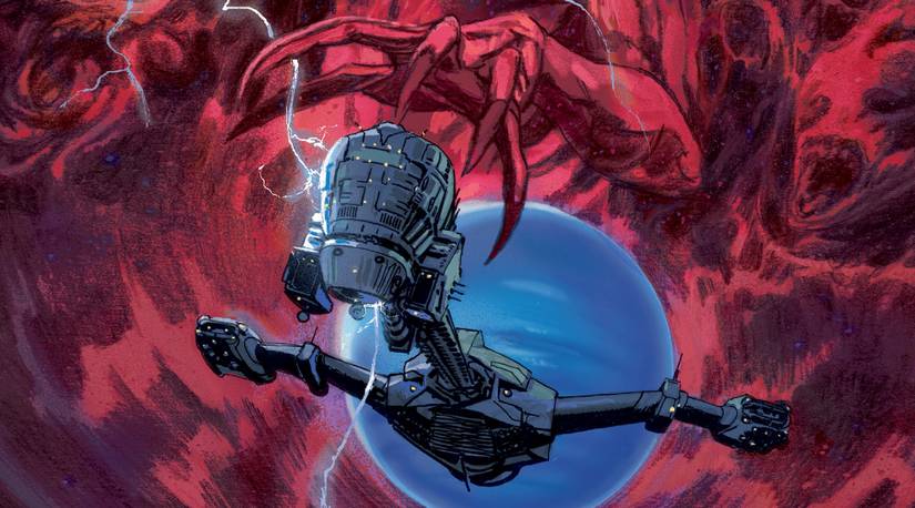 Event Horizon Dark Descent Comic Art of Ship and Demon