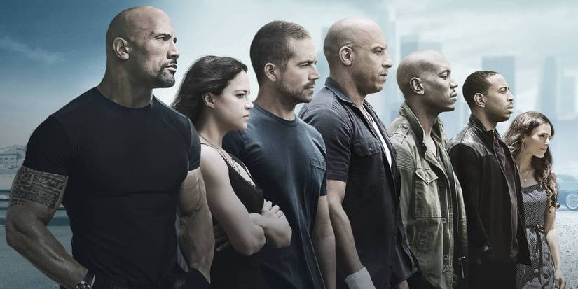 The cast of Furious 7 looking forward