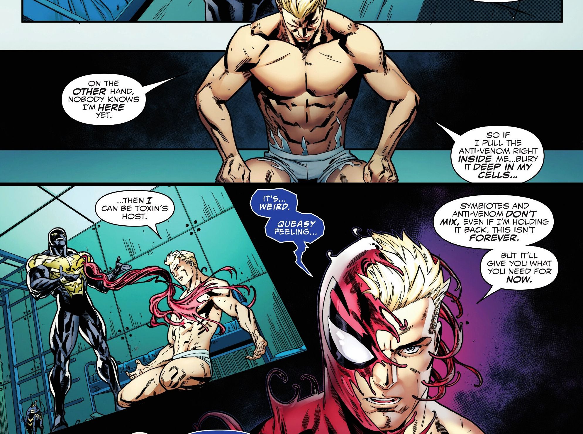 Flash Thompson Becomes Toxin New Host in Venom Comics