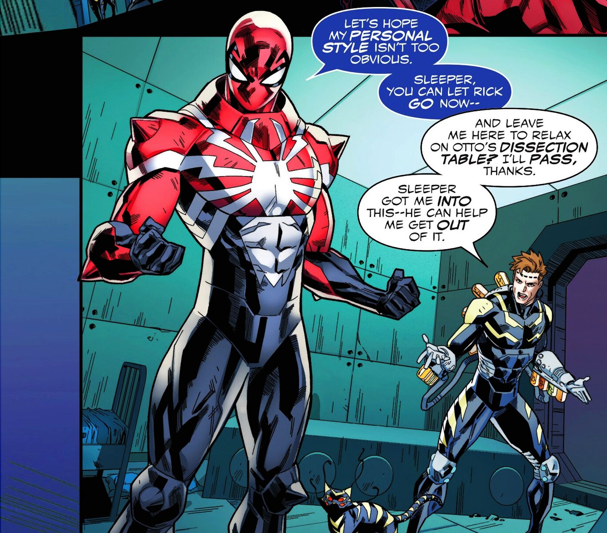 Flash Thompson Best Toxin Costume in Venom Comic Art