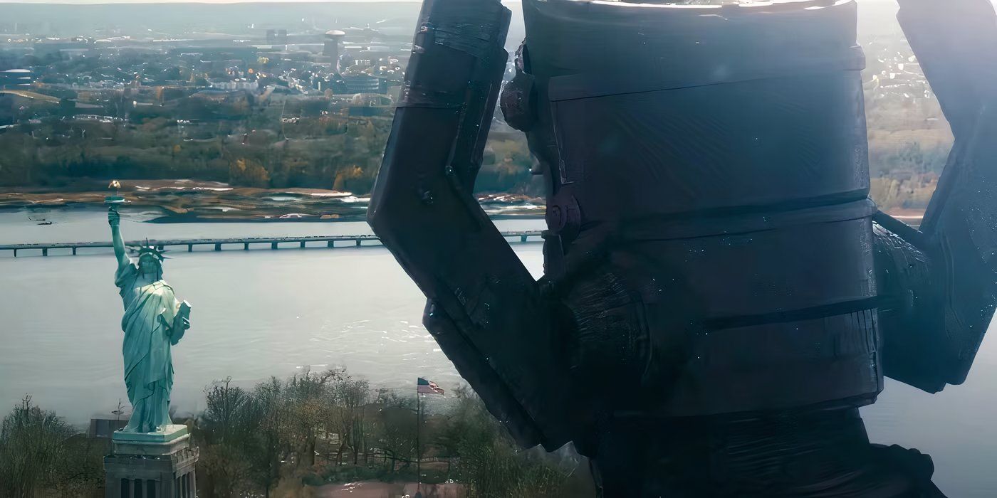 MCU's Galactus looking at the Statue of Liberty. 