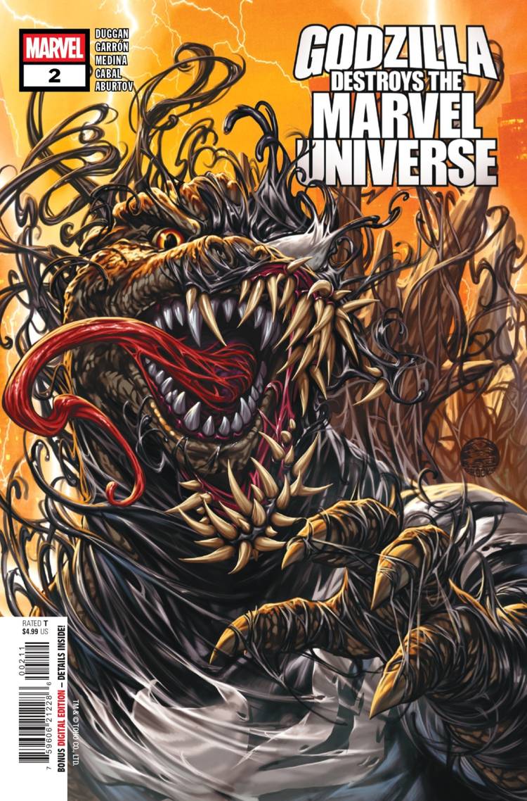 Godzilla Destroys the Marvel Universe 2 preview page 1