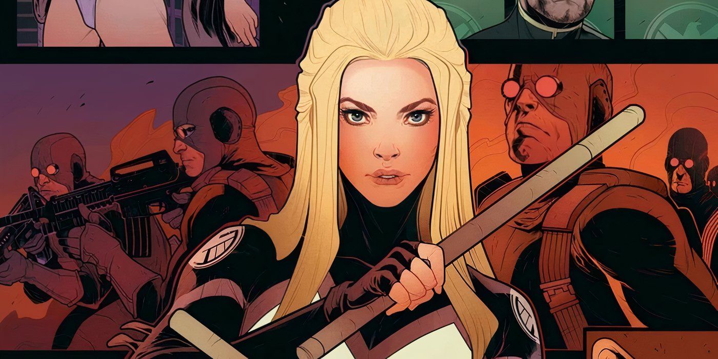 Hawkeye ally Mockingbird with Hydra agents behind her. 