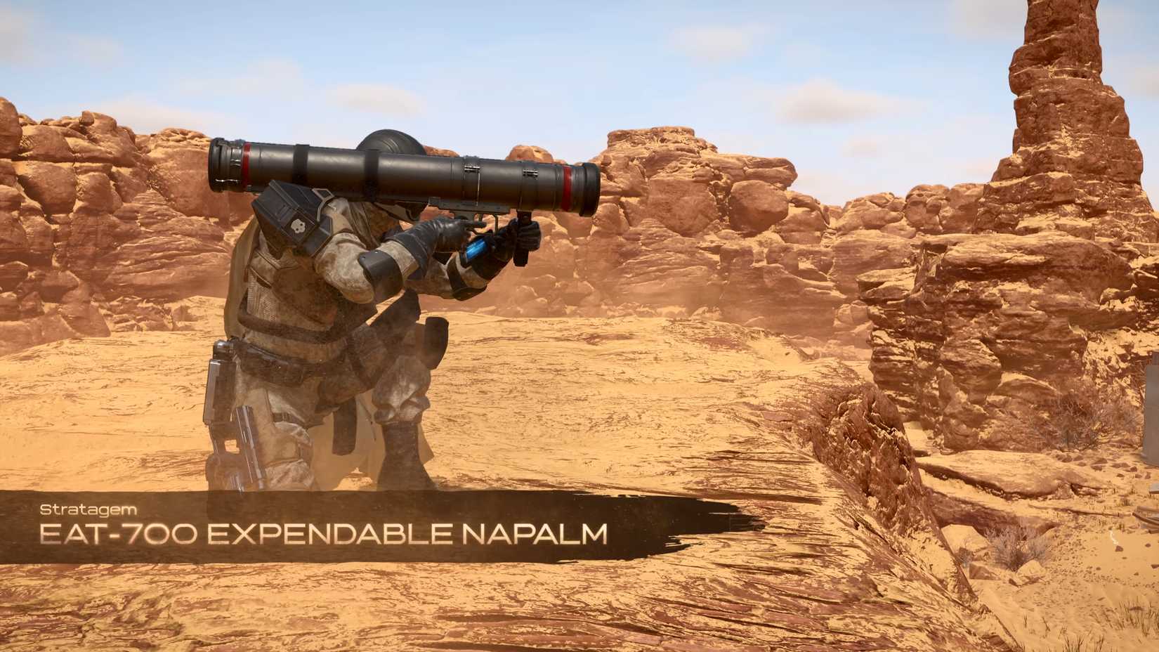 Helldivers 2 Expendable Napalm Stratagem.