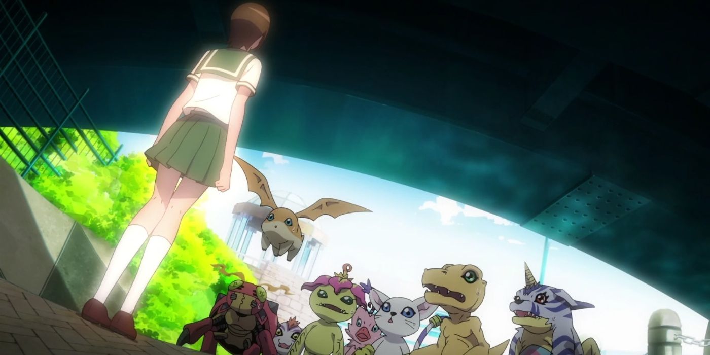 Homeostasis dialoga con uno dei Digimon