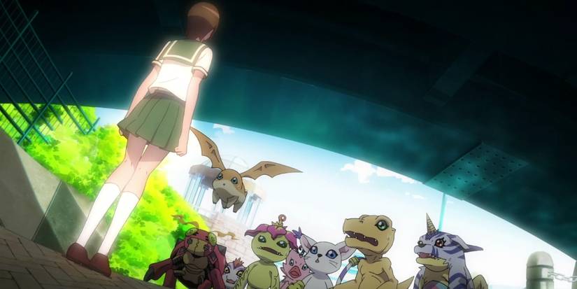 Homeostasis takes the form of Kari to talk with the original partner Digimon.