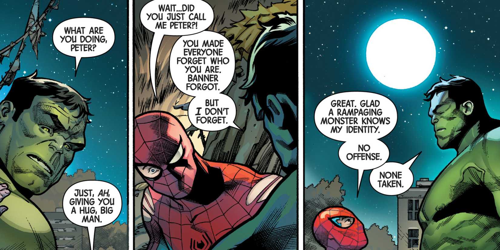 Hulk Remembers Peter Parker in Immortal Hulk Great Power