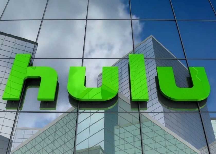 Hulu logo on a building